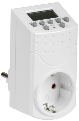 Розетка-таймер электронный РТЭ-1 1мин 7дн 140on/off 16А IP20 IEK