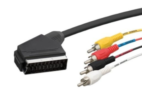 Шнур SCART-4RCA Japan  1,2м