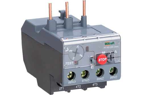 Реле тепловое для контакторов 09А-25А 7.0А-10А DEKraft