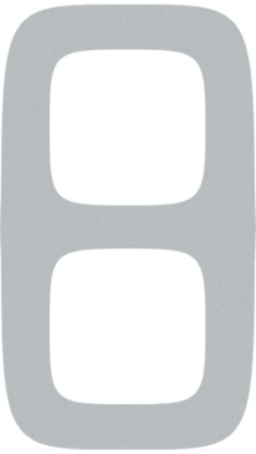 Рамка 2-м Valena Allure универсальная алюм. 