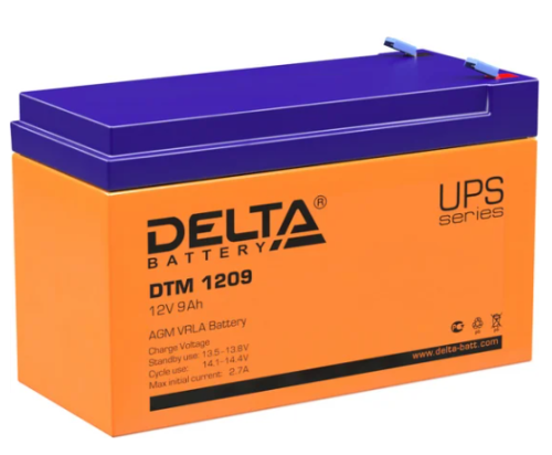 Аккумулятор UPS 12В 9А.ч DTM 1209 Delta 4614010050010