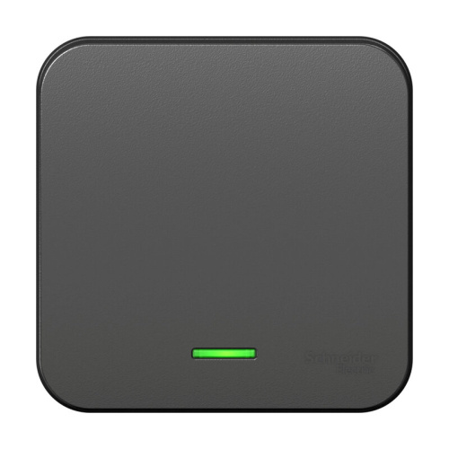 Выключатель О/У 1-кл с подсвет ИЗ/ПЛ,10А,2 антрац