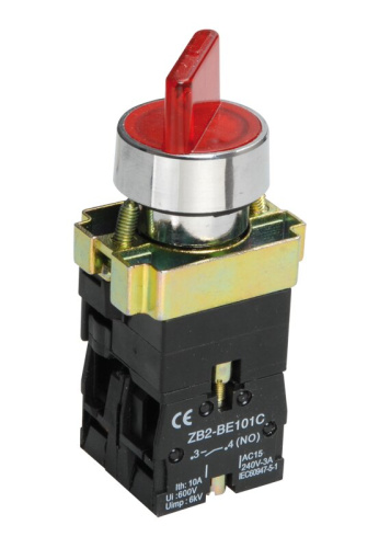 Переключатель LAY5-BK2465 2 положения красный NO+NC IEK