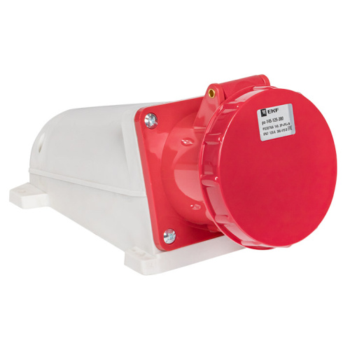 Розетка стационарная наружная 145 3Р+РЕ+N 125А 380В IP67 EKF