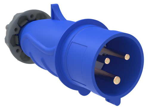Вилка переносная ССИ-013 16А-6ч/200-250В 2Р+РЕ IP44 MAGNUM ИЭК