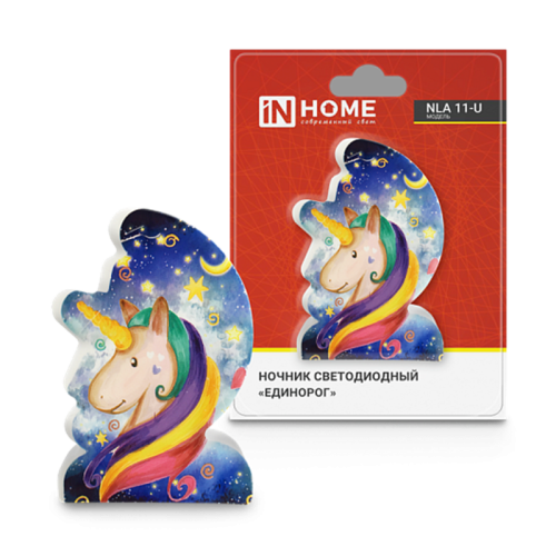 Ночник светодиодный NLA 11-U ЕДИНОРОГ с выкл 230В IN HOME