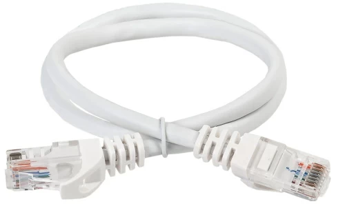 Коммутационный шнур (патч-корд), кат.5Е UTP, 1м, белый ITK