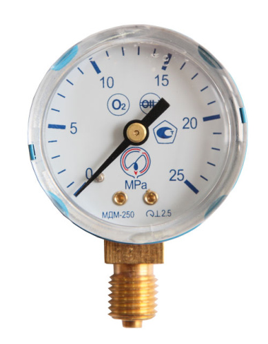 Манометр 25 МПа  кислород