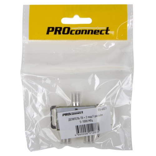 Делитель ТВх2 под F-разъем, 5-1000МГц PROconnect