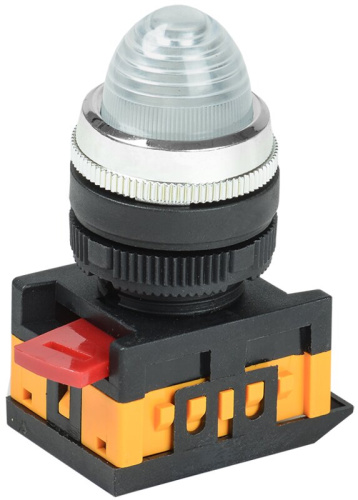 Лампа AL-22 сигнальная d22мм прозрач. неон/240В цилиндр GENERICA