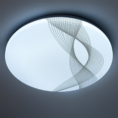 Светильник светодиодный декоративный PPB  WAVE  36w 6500K IP20 D380*65 Jazzway