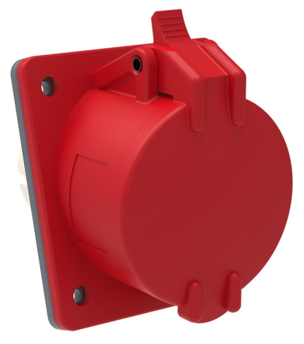 Розетка встраиваемая ССИ-424 32А-6ч/380-415В 3P+PE IP44 MAGNUM IEK