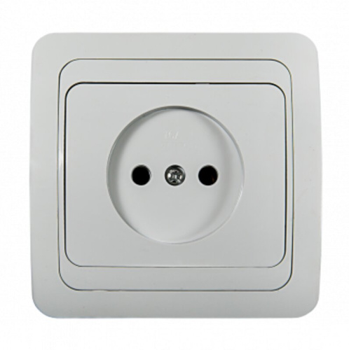 Розетка одинарная CLASSICO белая 2022 IN HOME