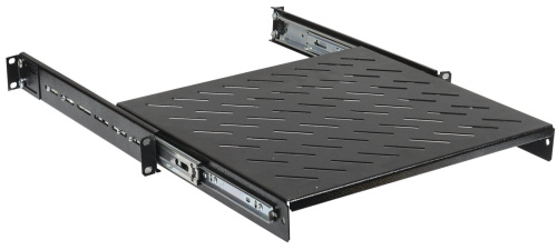 19" выдвижная полка глубиной 600 мм, черная ITK