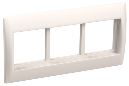 Рамка и суппорт на 6 модулей 75мм для кабель-каналов 100х40 и 100х60 белый PRIMER IEK