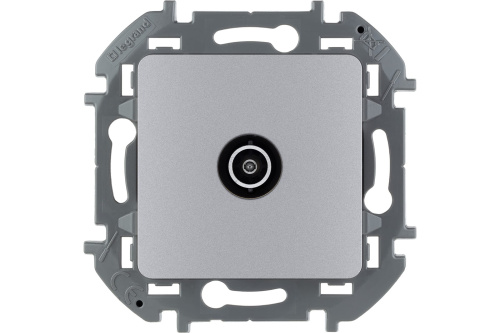 Розетка TV оконечная алюминий INSPIRIA