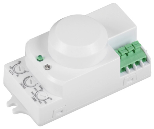 Датчик движения ДД-МВ201 1200Вт 360град 8м IP20 белый IEK