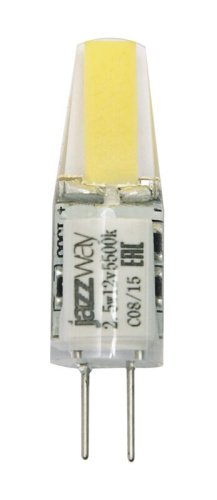 Лампа светодиодная PLED-G4 COB  2.5w 200Lm 5500K 12B (силикон 10*39мм) Jazzway