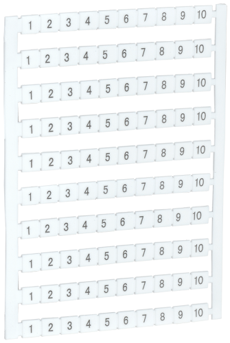 Маркеры для КВИ-4/16мм2 с нумерацией №№ 1-10 IEK