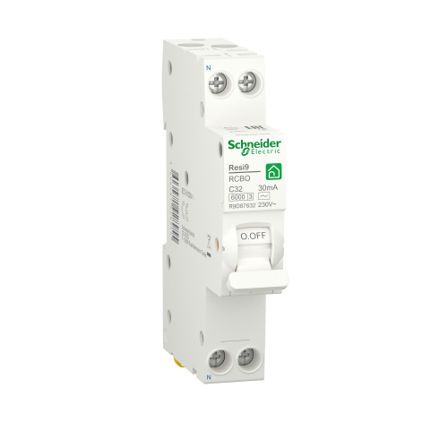 ДИФ. Авт.выкл. RESI9 1P+N С 32А 6000A 30мА 18мм АС