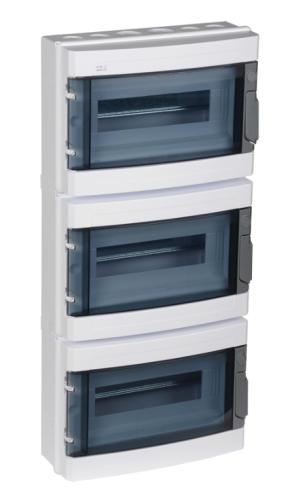 Бокс КМПн 2/36 IP55 корпус пластиковый навесной для 36 (12х3) модульных автомат. выкл. снят