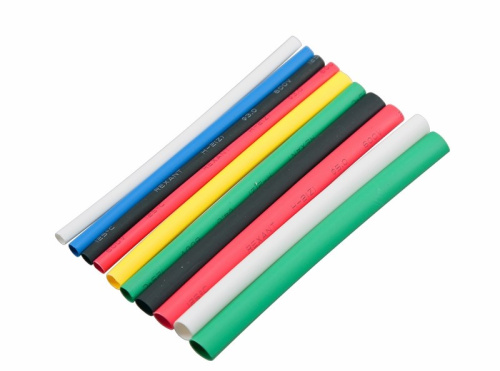 Набор термоусаживаемых трубок ТУТ нг №4 SMALL TUBE 2:1, упаковка 20 шт. по 10 см REXANT