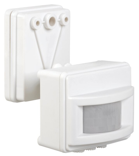 Датчик движения ДД-017 1100Вт 120град 12м IP44 белый IEK