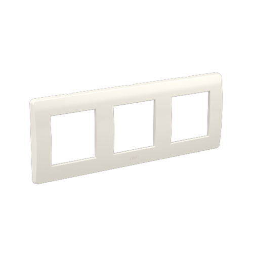 Рамка на 2+2+2 модуля (трехместная), белая, RAL9010 DKC