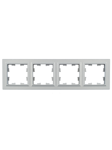 Рамка 4-местная РУ-4-БрА алюминий BRITE IEK