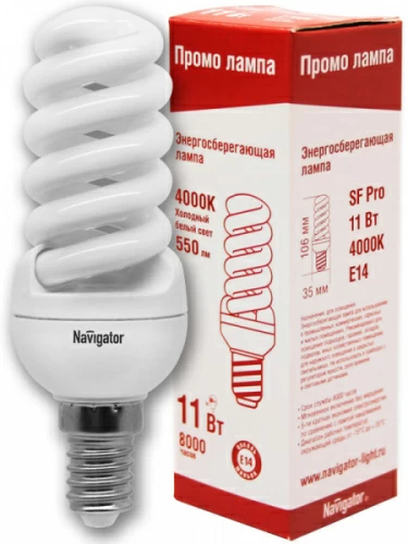 Лампа Navigator NCLP-SF-11-840-E14