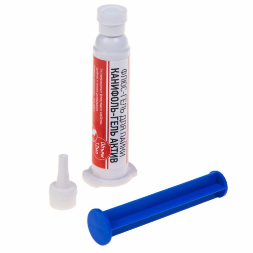 Флюс-гель для пайки, КАНИФОЛЬ-ГЕЛЬ АКТИВ, 12мл, техно-шприц, блистер REXANT 