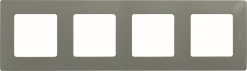 Рамка 4-местная светлая галька ETIKA
