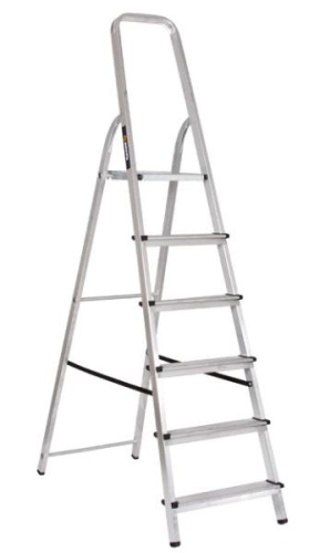 Стремянка алюминиевая СА 1х6 Вихрь 