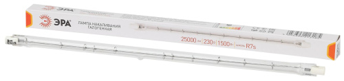 Лампа галогенная ЭРА J254-1500W-R7s-230V R7s 1500Вт трубка теплый белый свет