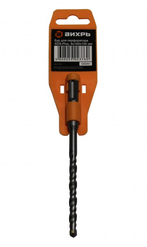 Бур по бетону SDS-Plus 8х160х100 Вихрь 