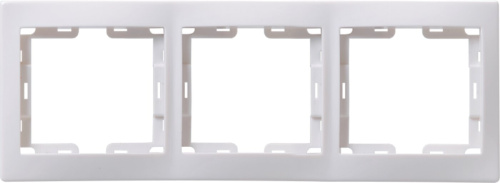 Рамка 3-местная горизонтальная РГ-3-КБ белый KVARTA GENERICA