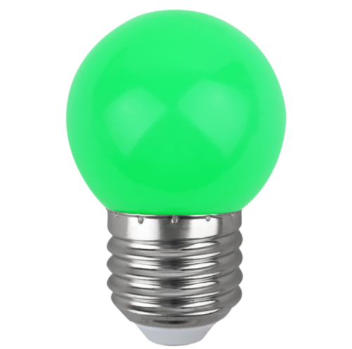 Лампа светодиодная ЭРА STD ERAGL45-E27 1Вт шар зеленый для белт-лайт Е27