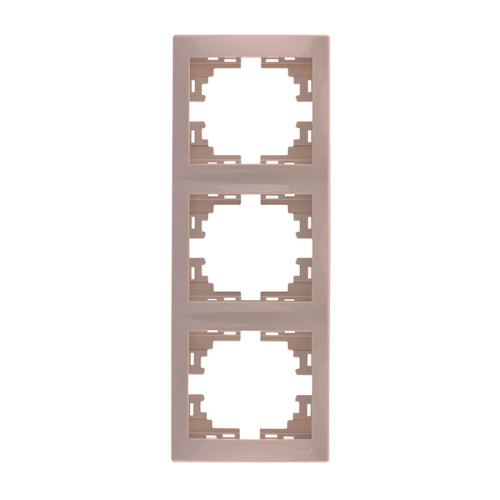 Рамка 3-я вертикальная крем MIRA