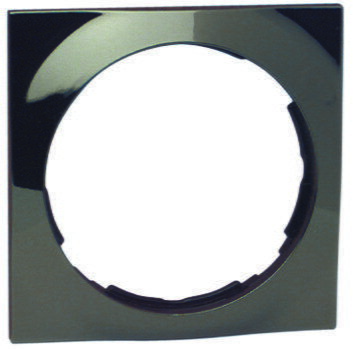 Рамка 4 поста, квадрат, S88, воронёная сталь