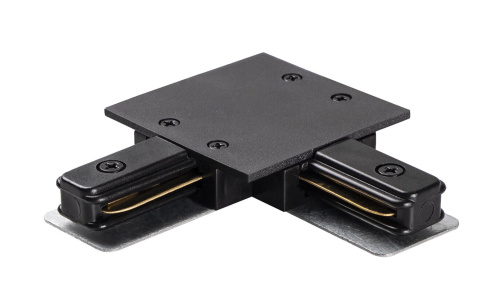 Аксессуар к шинопроводу PTR/R CL-BL Коннектор чёрный L-обр. (встраиваемый) Jazzway