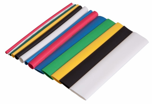 Набор термоусаживаемых трубок ТУТ нг №3 MULTICOLOR 2:1, упаковка 13 шт. по 10 см REXANT