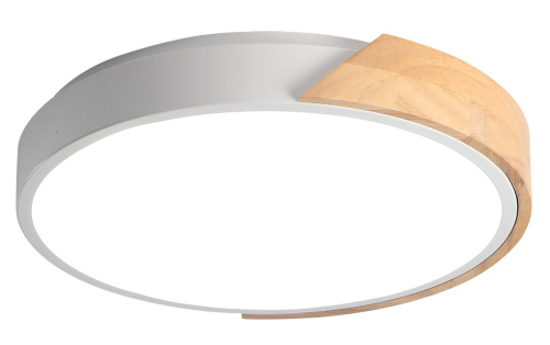 Светильник светодиодный декоративный PPB Sсandic-R 90w DIM 3000-6500K WH/W с дер планкой IP20