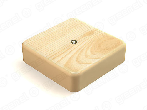 Коробка распаячная 100х100х29 IP40 для наружного монтажа цвет Сосна 