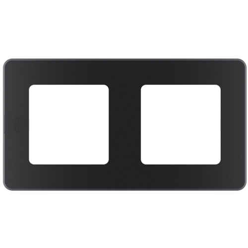 Рамка 2-местная антрацит INSPIRIA