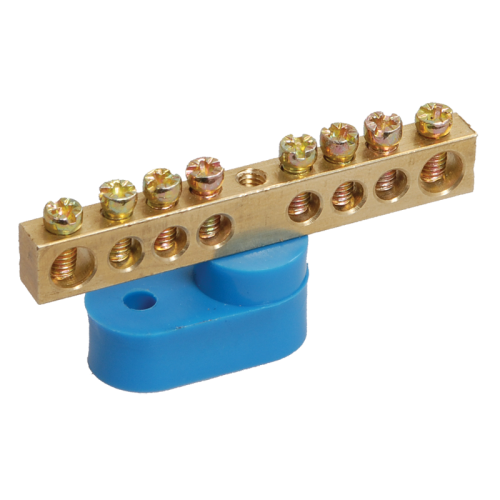 Шина N "ноль" на одном угловом изоляторе ШНИ-6х9-12-У1-С IEK