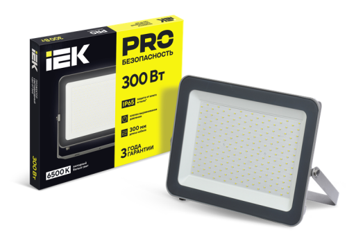 Прожектор светодиодный СДО 07-300 IP65 серый IEK