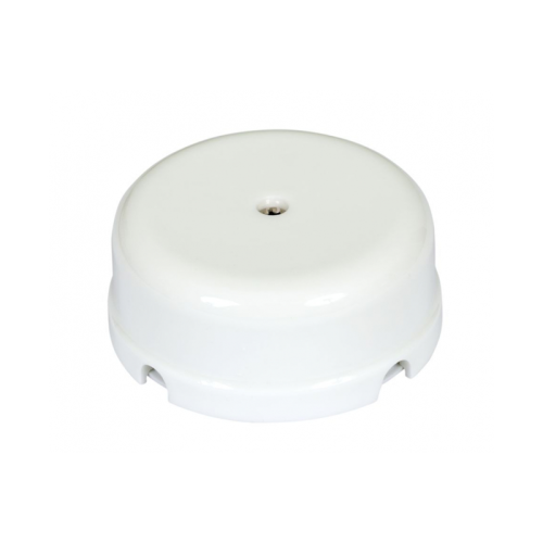 Коробка распределительная фарфоровая D80мм, высота 33мм, IP20, цвет - белый, ТМ МЕЗОНИНЪ