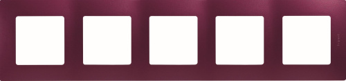 Рамка 5-местная сливовый ETIKA
