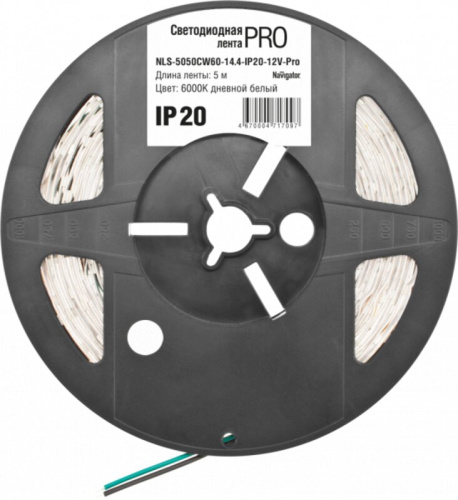 Светодиодная лента Navigator 71 709 NLS-5050CW60-14.4-IP20-12V-Pro R5