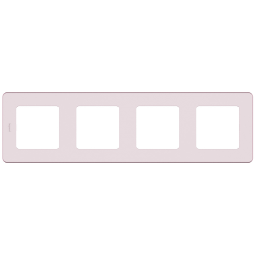 Рамка 4-местная розовый INSPIRIA